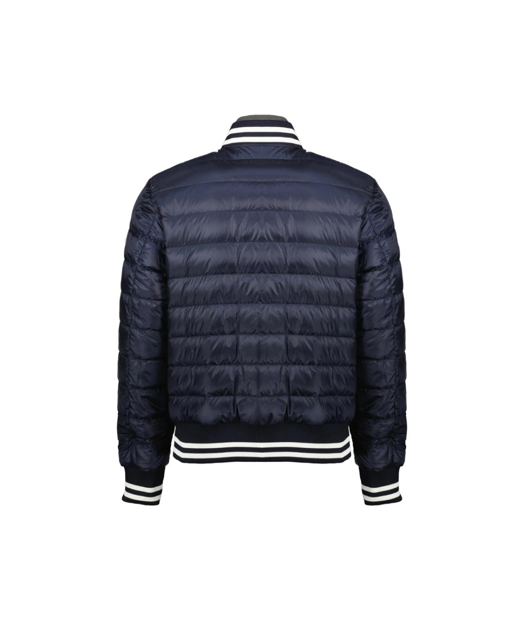 MONCLER Синяя полиэстеровая куртка, фото 2