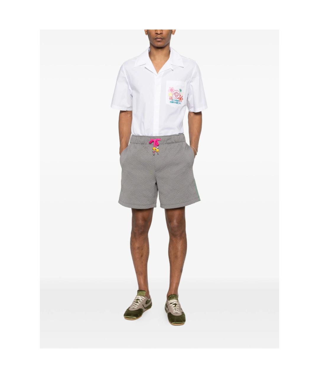 CASABLANCA Серые полиэстеровые шорты, фото 4