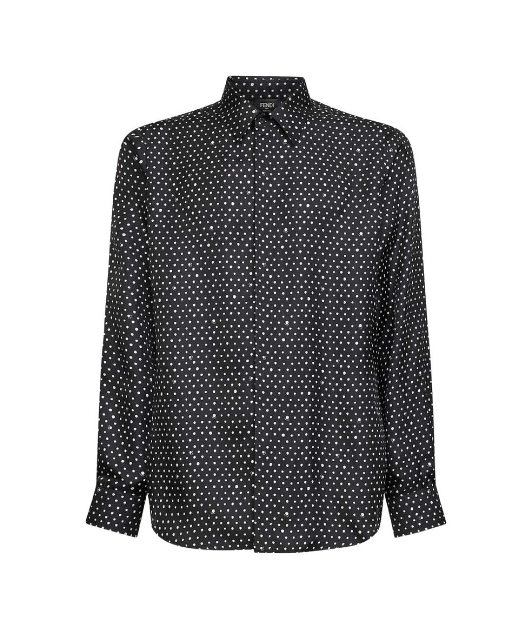 FENDI Мульти шелковая кэжуал рубашка, фото 1
