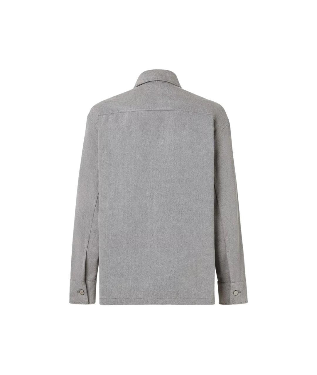 FENDI Серая хлопковая куртка, фото 2