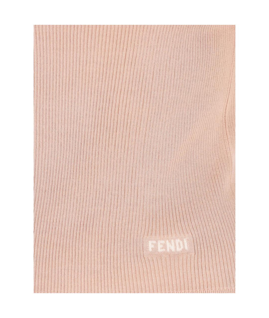 FENDI Розовая шерстяная футболка, фото 2