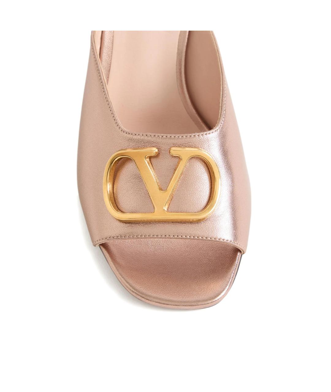 VALENTINO Розовые кожаные туфли, фото 4