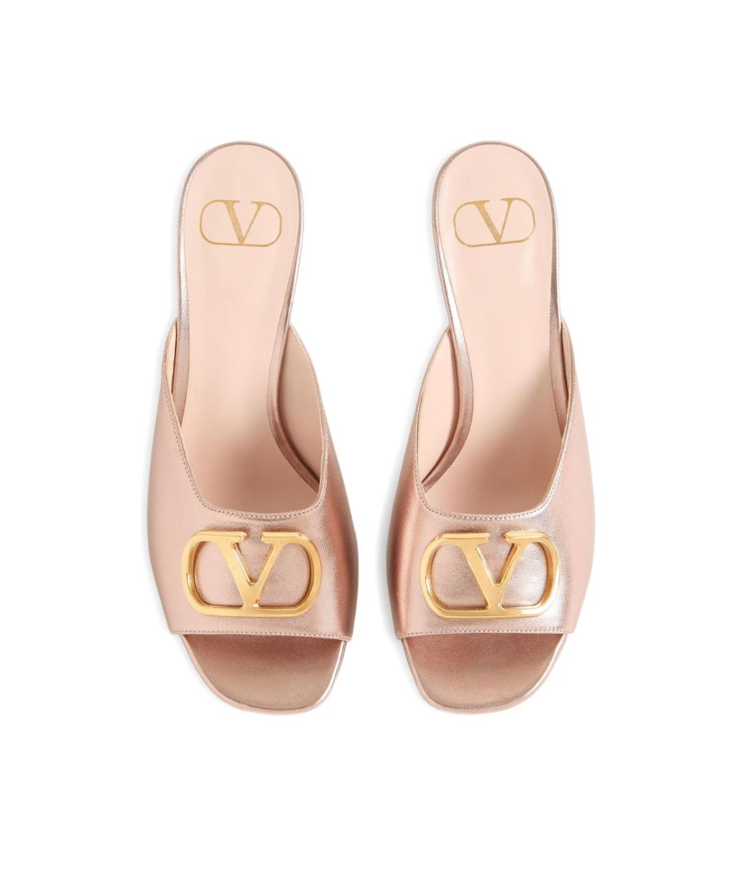 VALENTINO Розовые кожаные туфли, фото 3