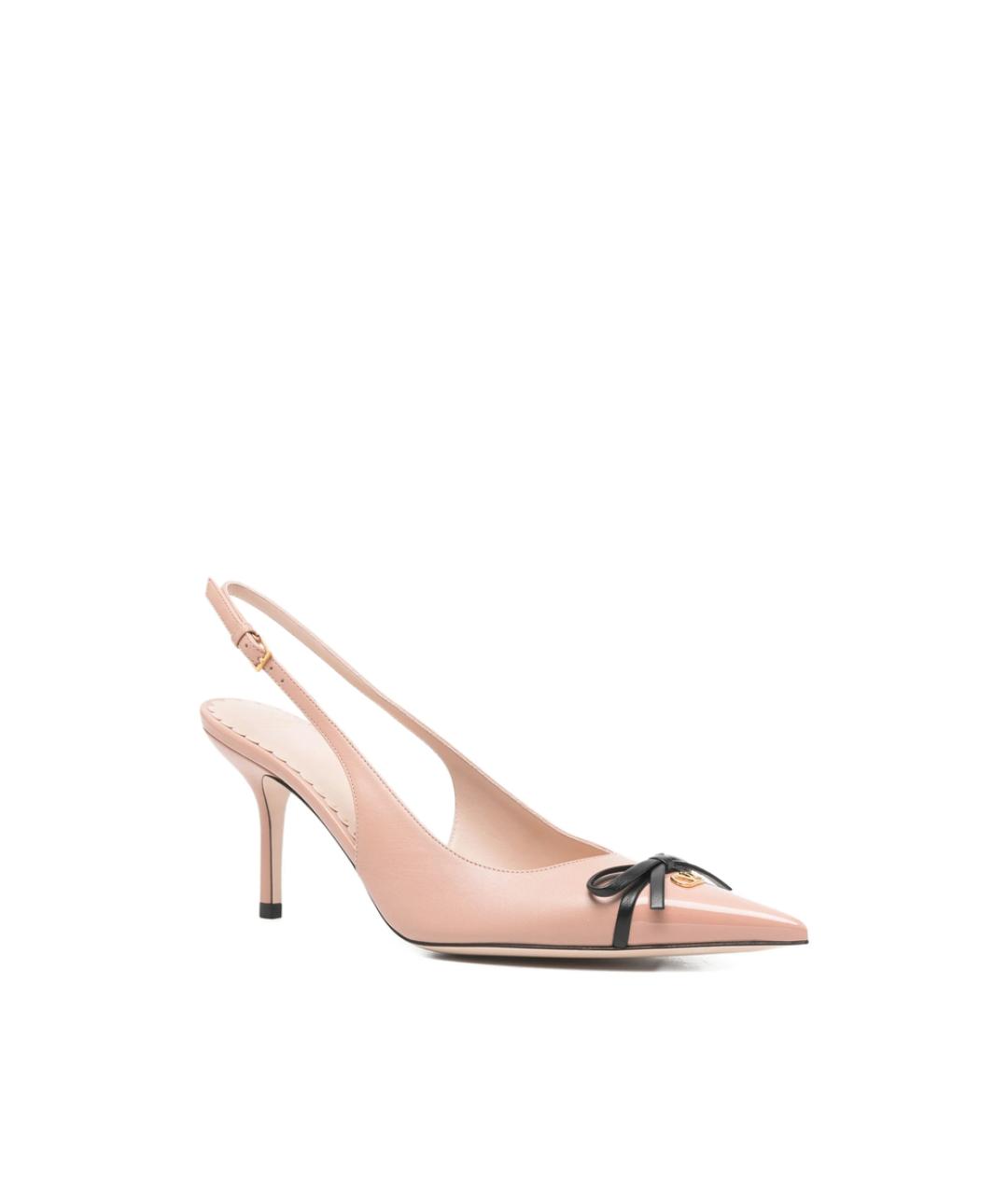VALENTINO Розовые кожаные туфли, фото 3