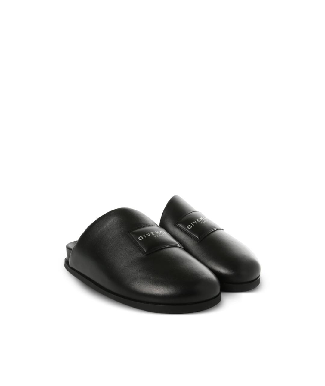 GIVENCHY Черные кожаные туфли, фото 1