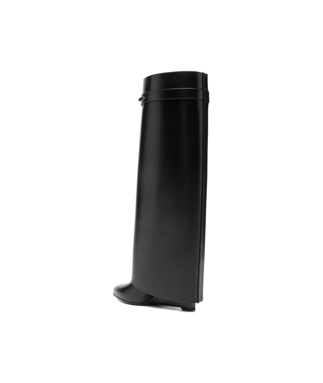 GIVENCHY Черные кожаные сапоги, фото 3