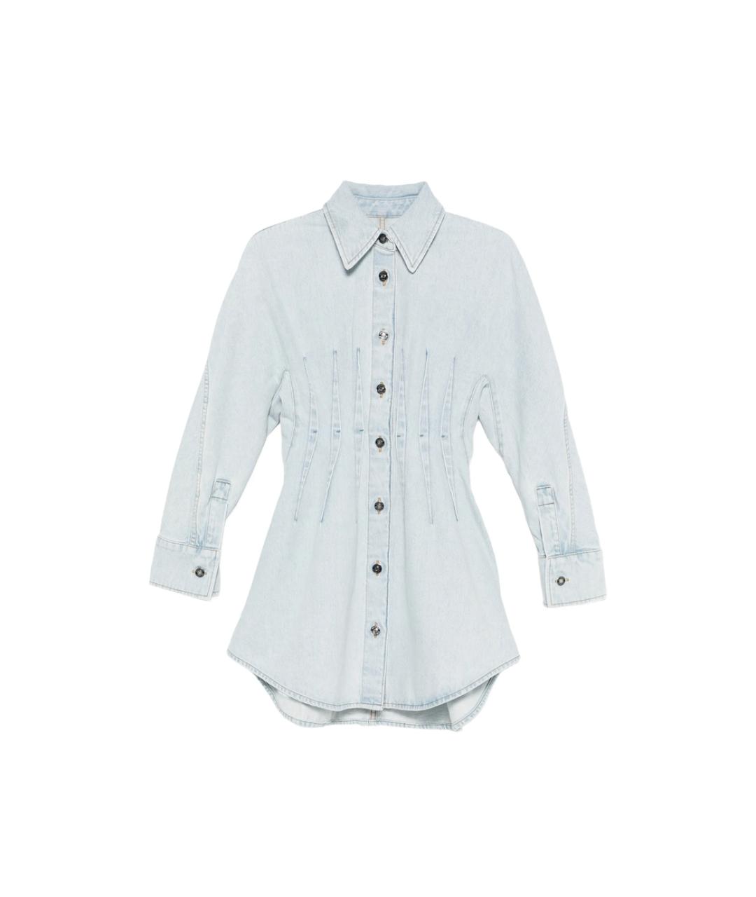 GIVENCHY Синее хлопковое повседневное платье, фото 1