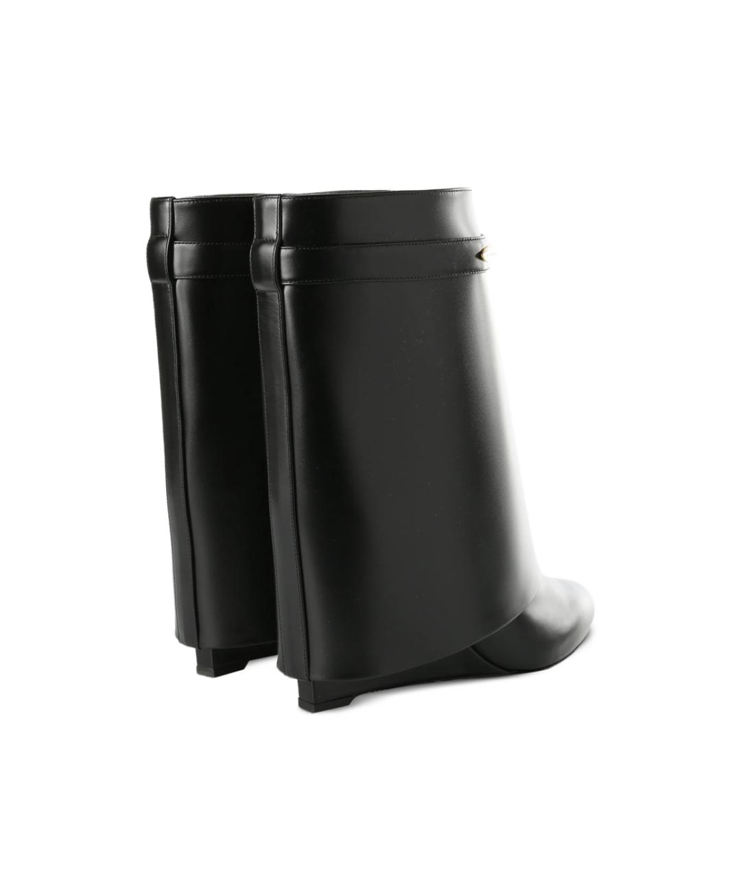GIVENCHY Черные кожаные сапоги, фото 3
