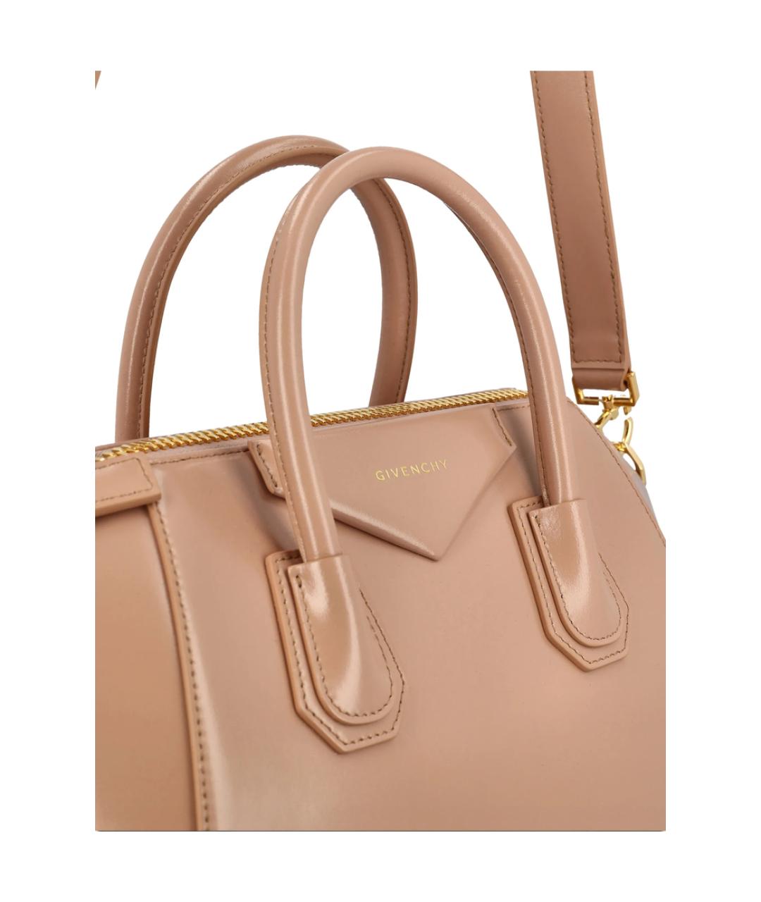 GIVENCHY Розовая кожаная сумка тоут, фото 2