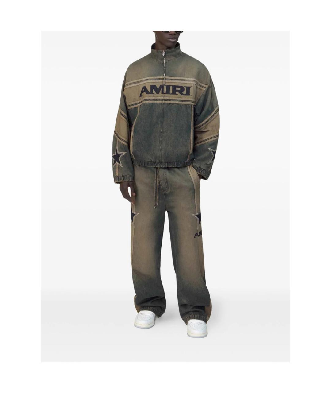 AMIRI Синие хлопковые джинсы, фото 3