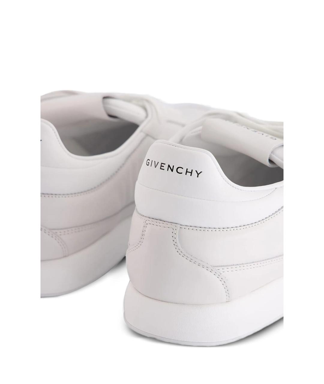 GIVENCHY Белые кожаные низкие кроссовки / кеды, фото 5