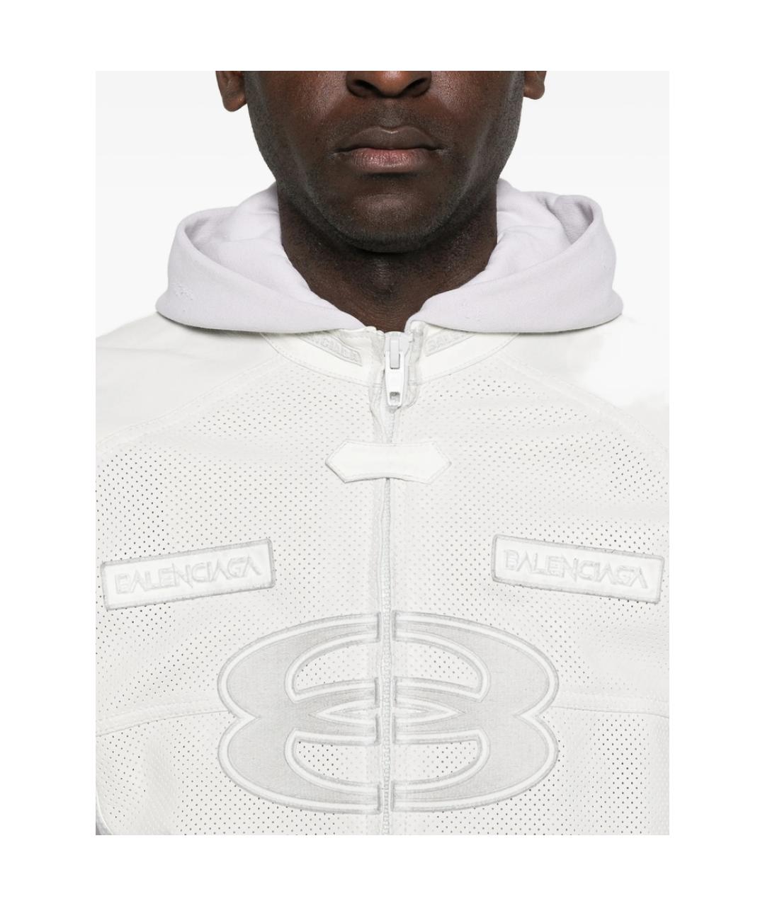 BALENCIAGA Белая полиэстеровая куртка, фото 2