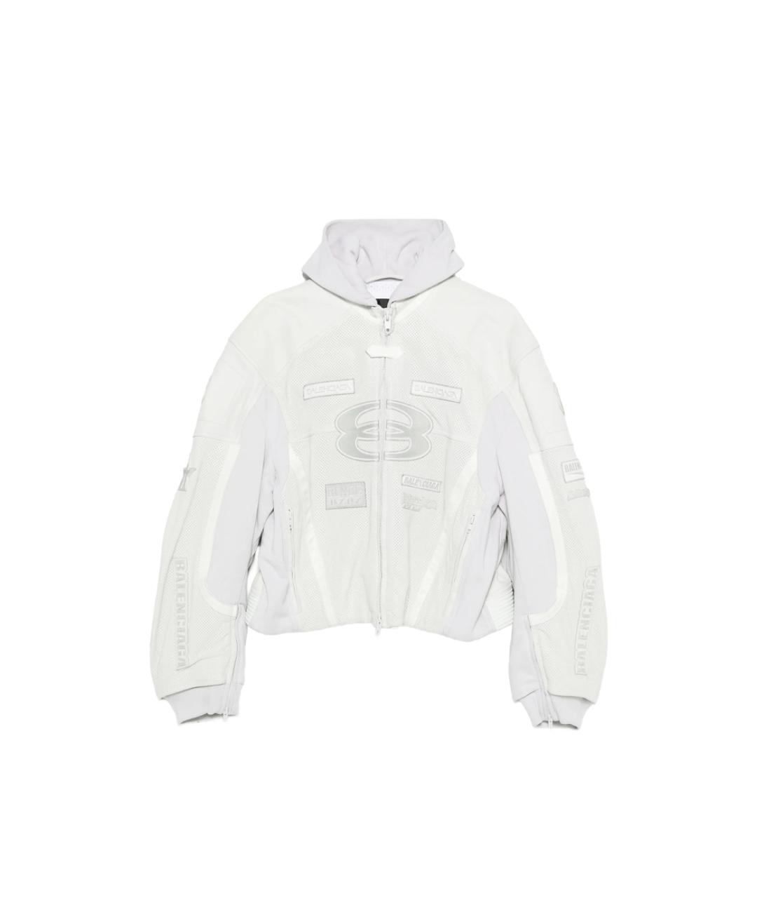 BALENCIAGA Белая полиэстеровая куртка, фото 1
