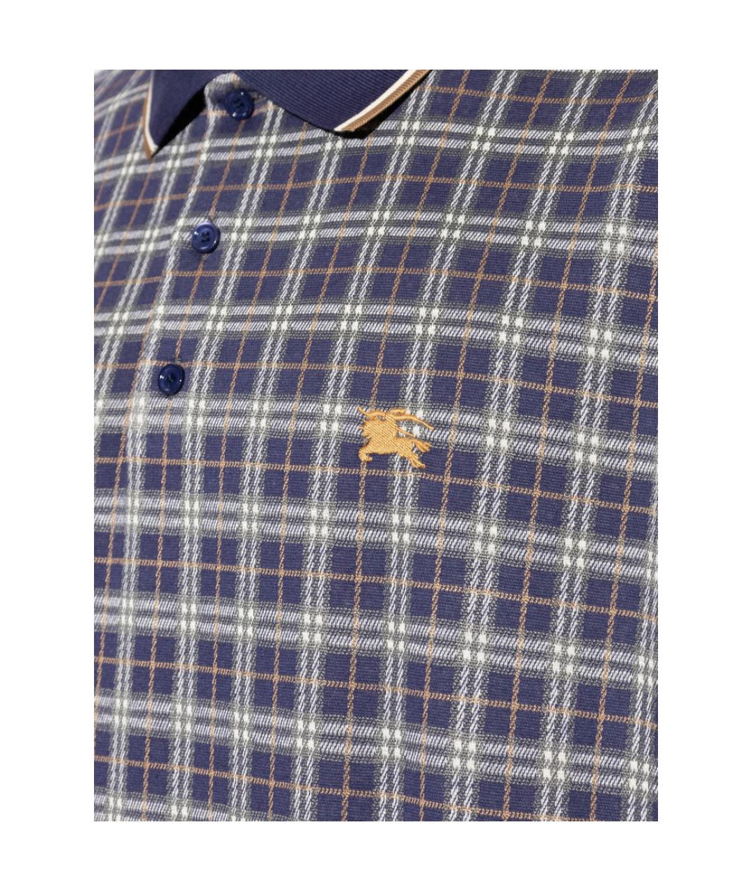 BURBERRY Мульти хлопковое поло с коротким рукавом, фото 2