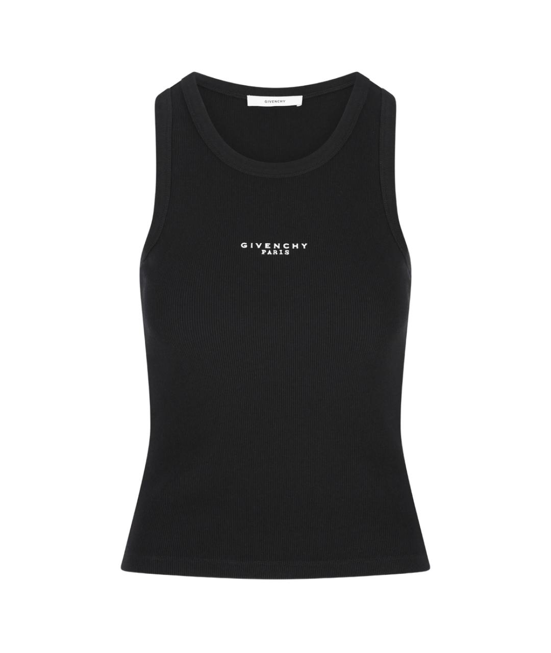 GIVENCHY Черная хлопковая майка, фото 1