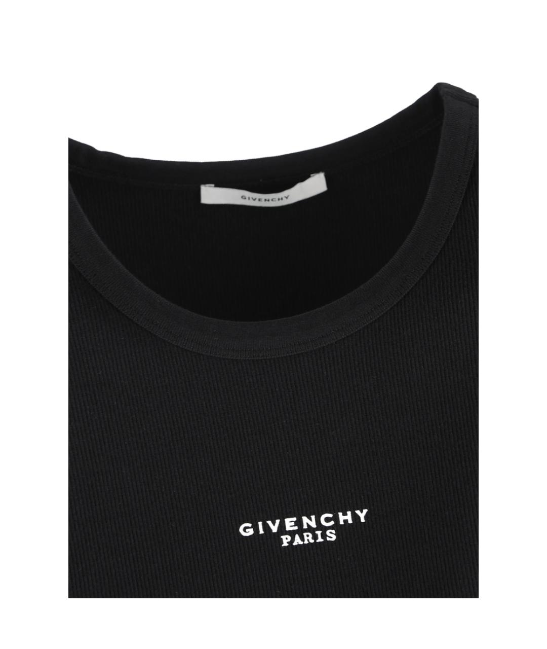 GIVENCHY Черная хлопковая майка, фото 4