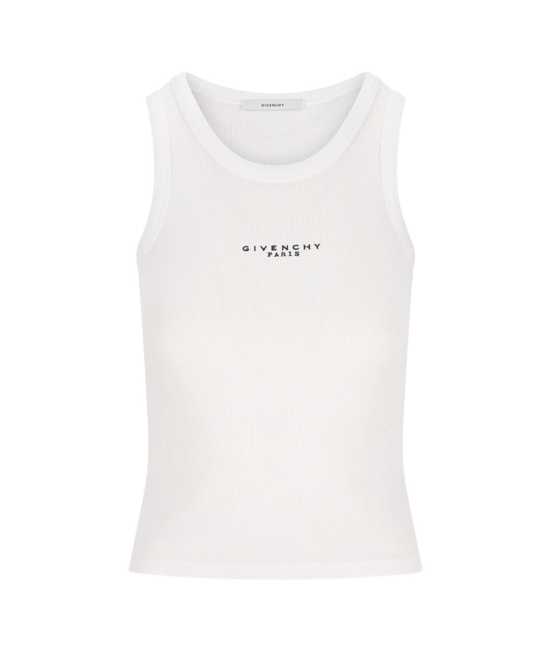 GIVENCHY Белая хлопковая майка, фото 1