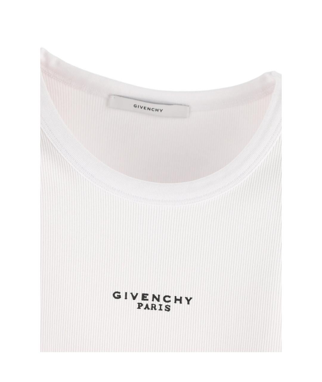 GIVENCHY Белая хлопковая майка, фото 2