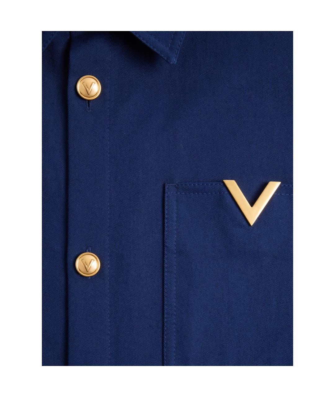 VALENTINO Синяя хлопковая куртка, фото 3