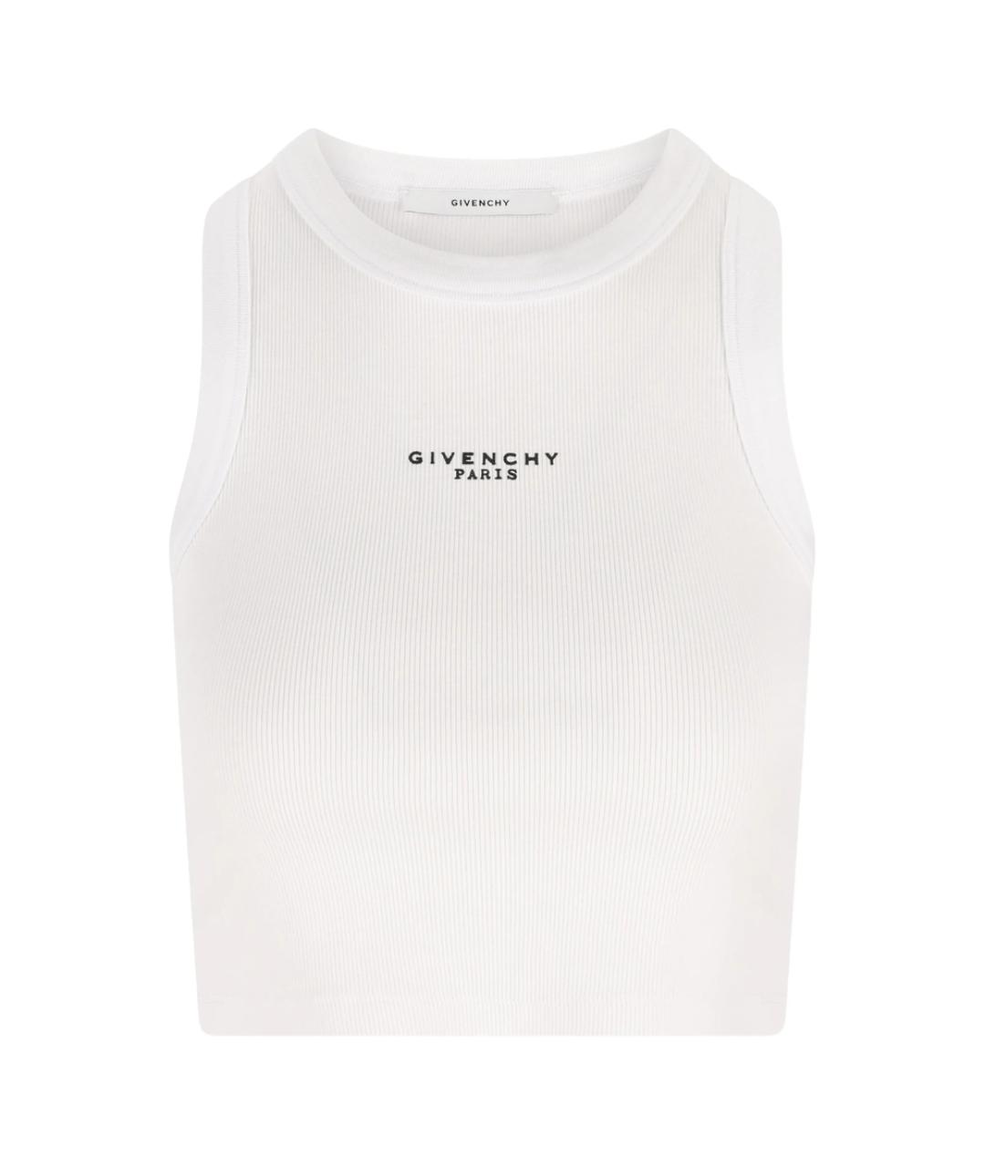 GIVENCHY Белая хлопковая майка, фото 1
