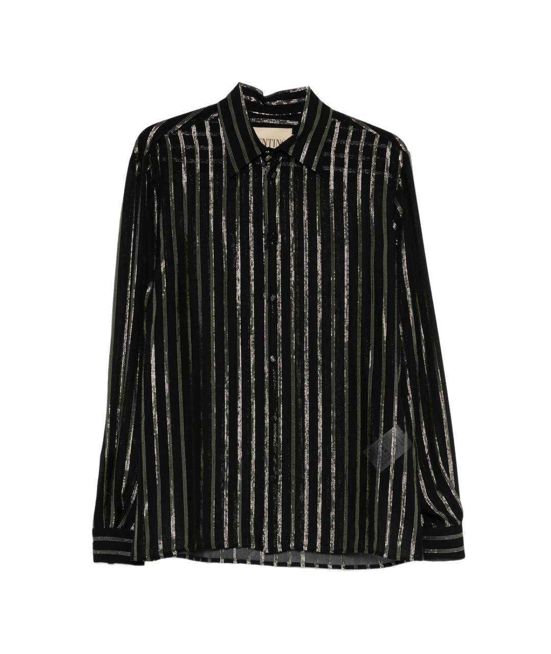 VALENTINO Черная шелковая кэжуал рубашка, фото 1