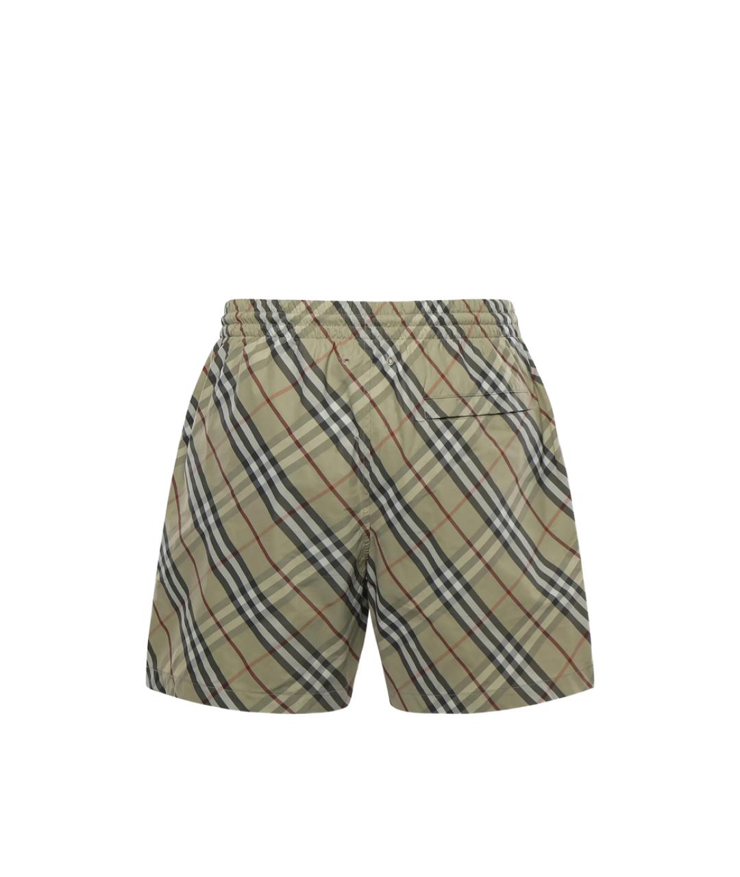 BURBERRY Мульти полиэстеровые шорты, фото 2