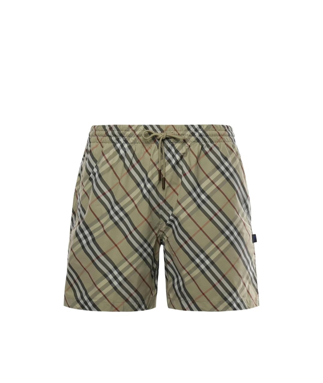 BURBERRY Мульти полиэстеровые шорты, фото 1