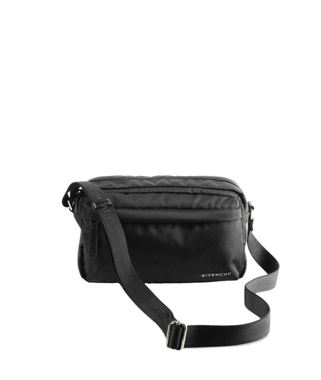 GIVENCHY Черная тканевая сумка на плечо, фото 1