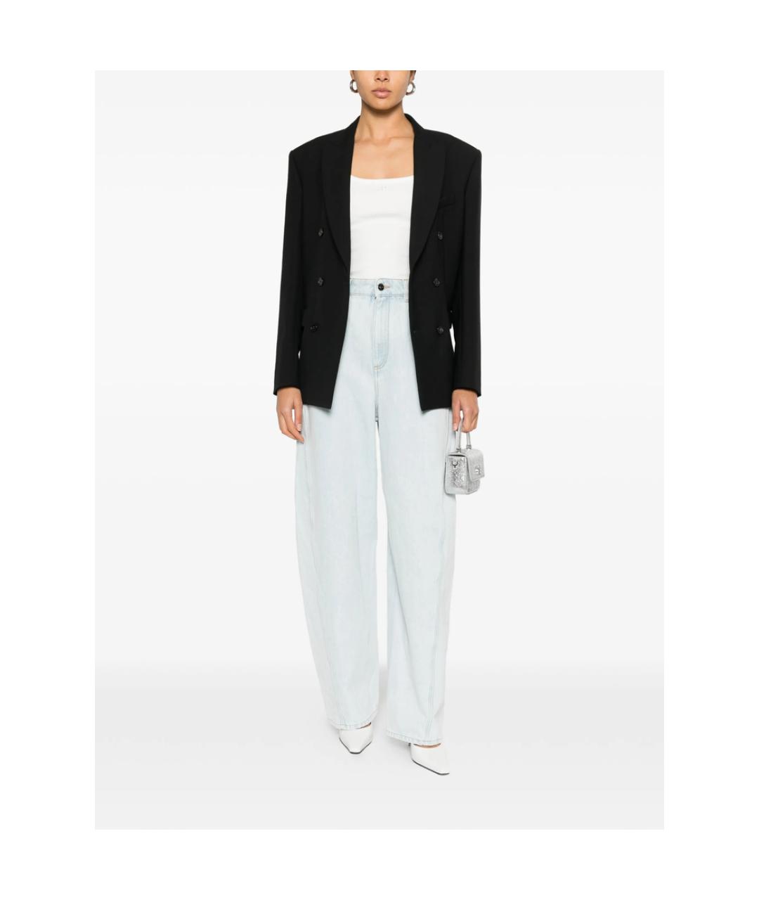 GIVENCHY Голубые хлопковые прямые джинсы, фото 4