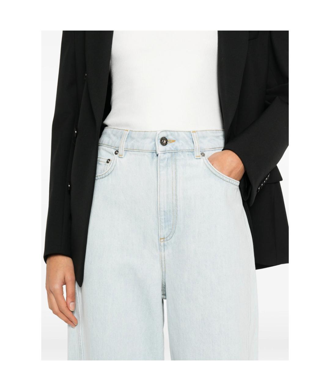 GIVENCHY Голубые хлопковые прямые джинсы, фото 2