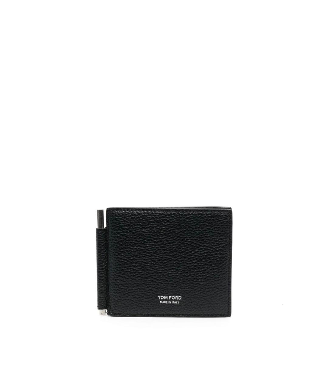 TOM FORD Черный кожаный кошелек, фото 1