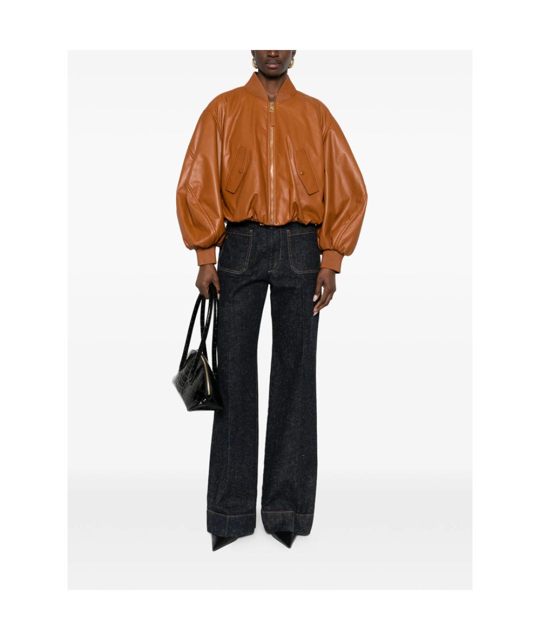GIVENCHY Коричневая кожаная куртка, фото 4