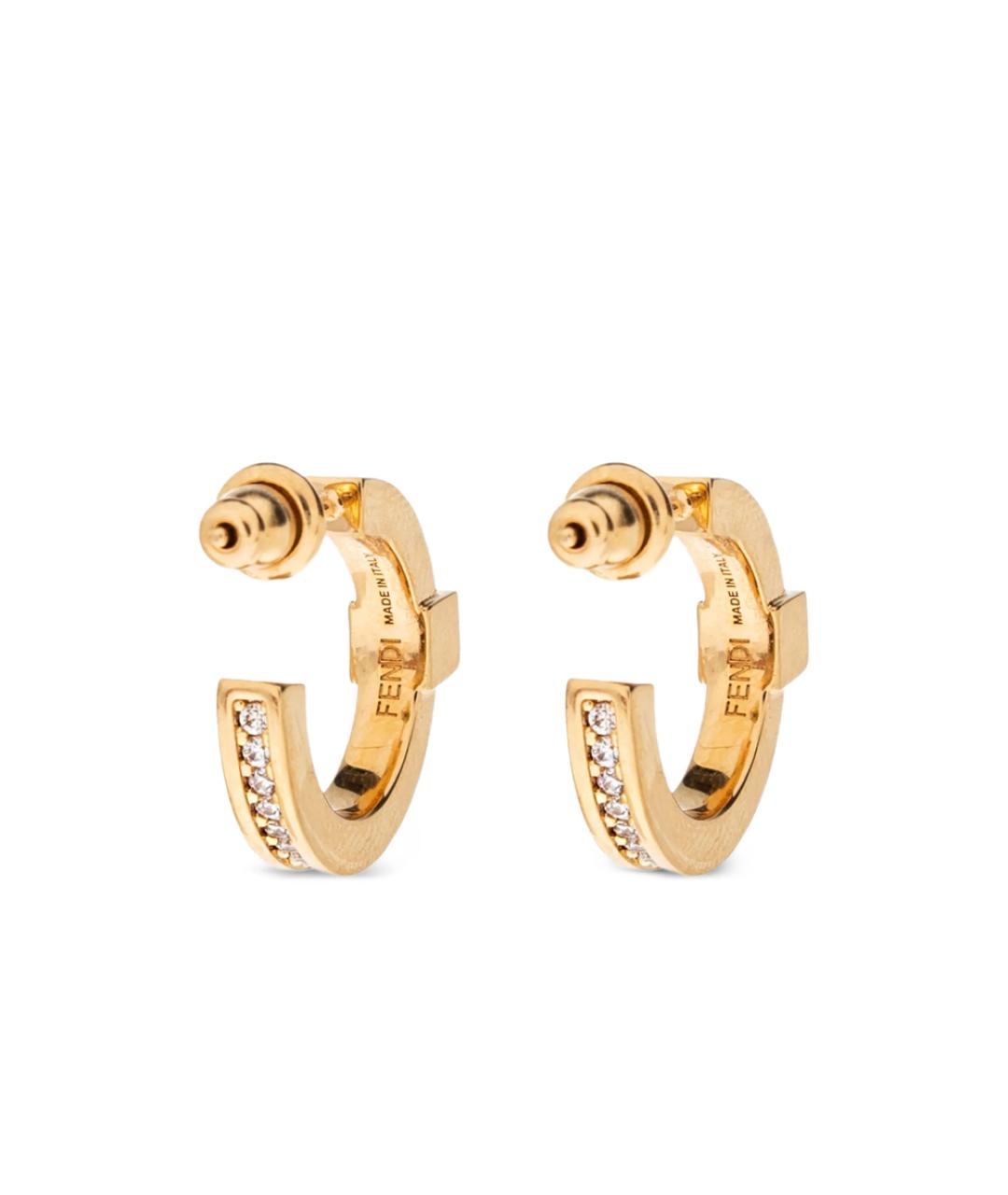 FENDI Золотые серьги, фото 4