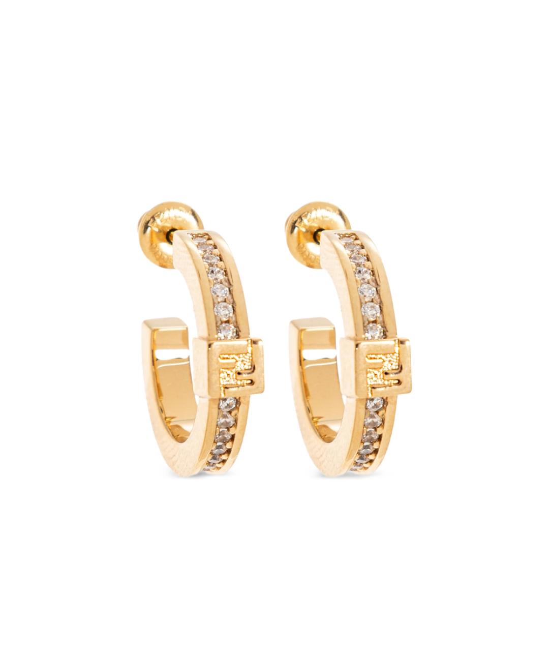 FENDI Золотые серьги, фото 1