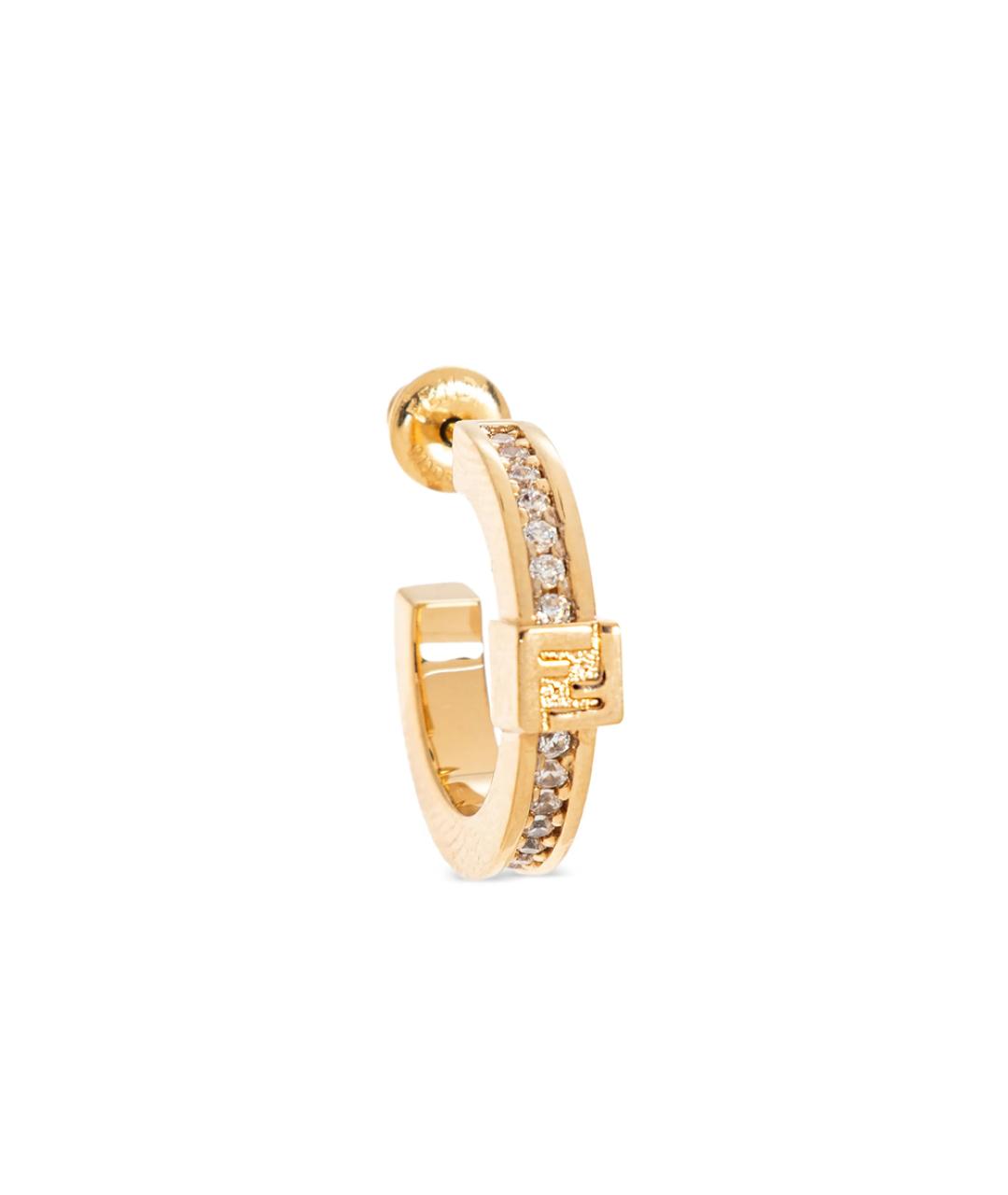 FENDI Золотые серьги, фото 3