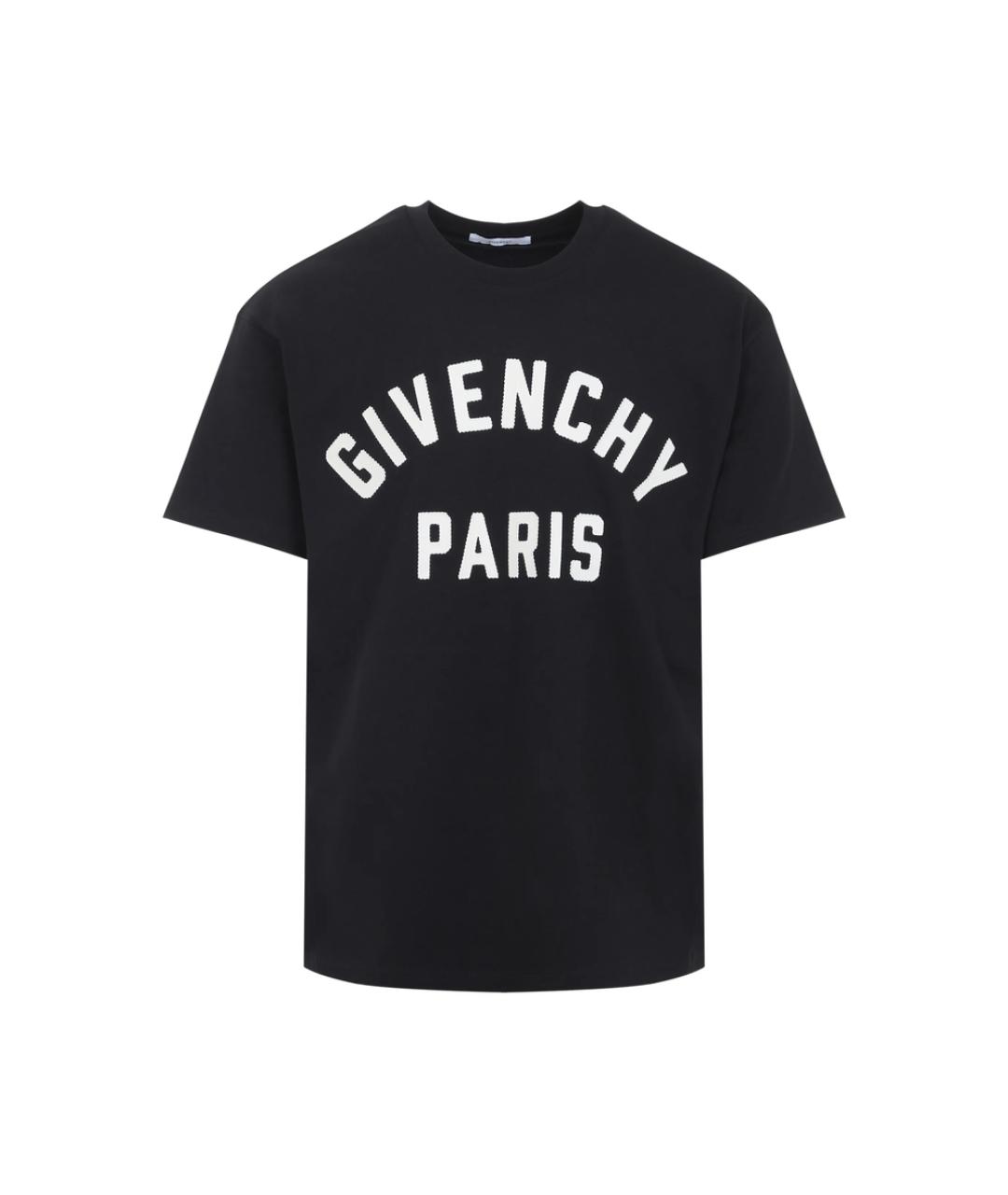 GIVENCHY Черная хлопковая футболка, фото 1