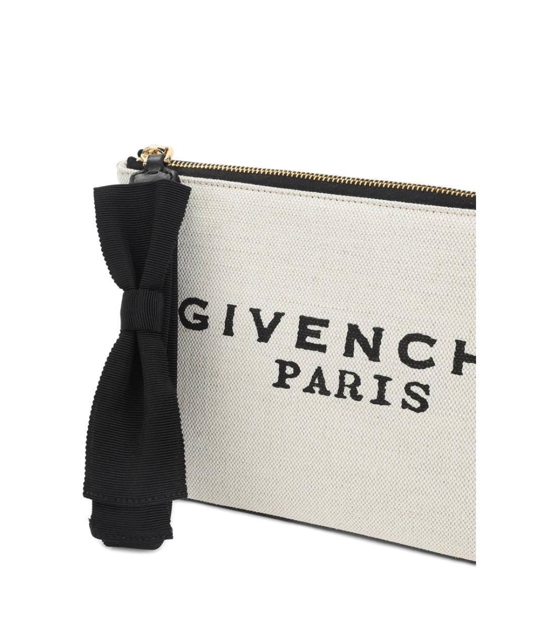 GIVENCHY Бежевая тканевая косметичка, фото 3