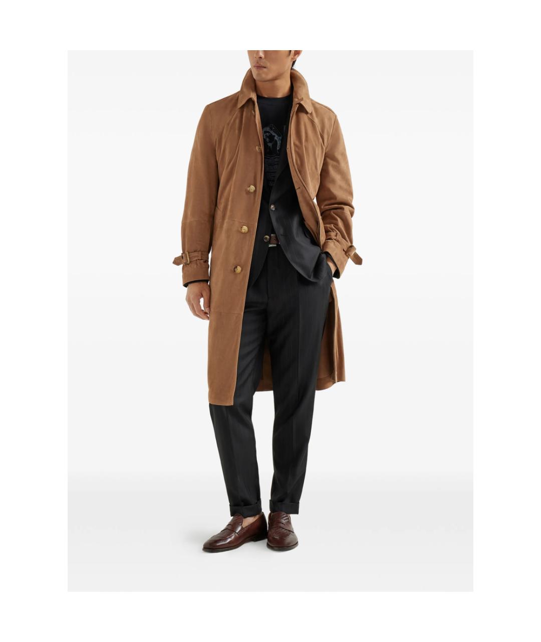 BRUNELLO CUCINELLI Черная хлопковая футболка, фото 4