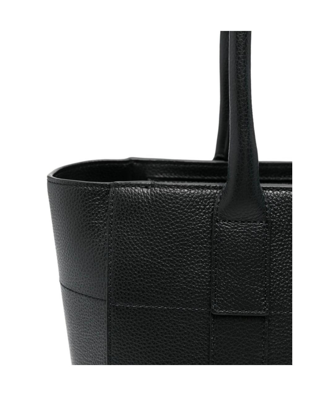 MULBERRY Черная кожаная сумка тоут, фото 3