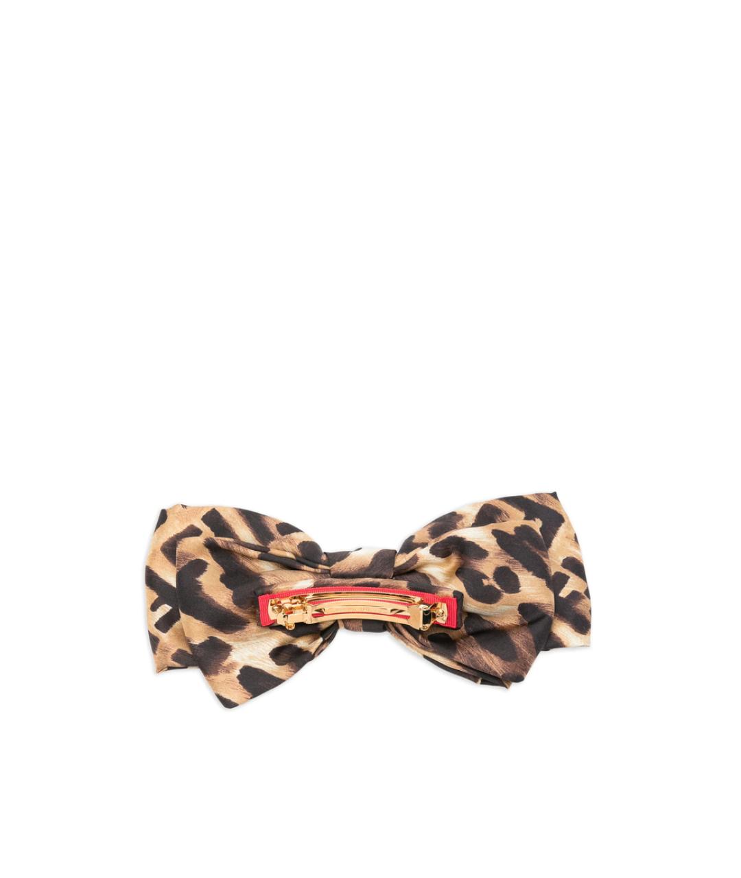 FENDI Коричневая заколка, фото 3