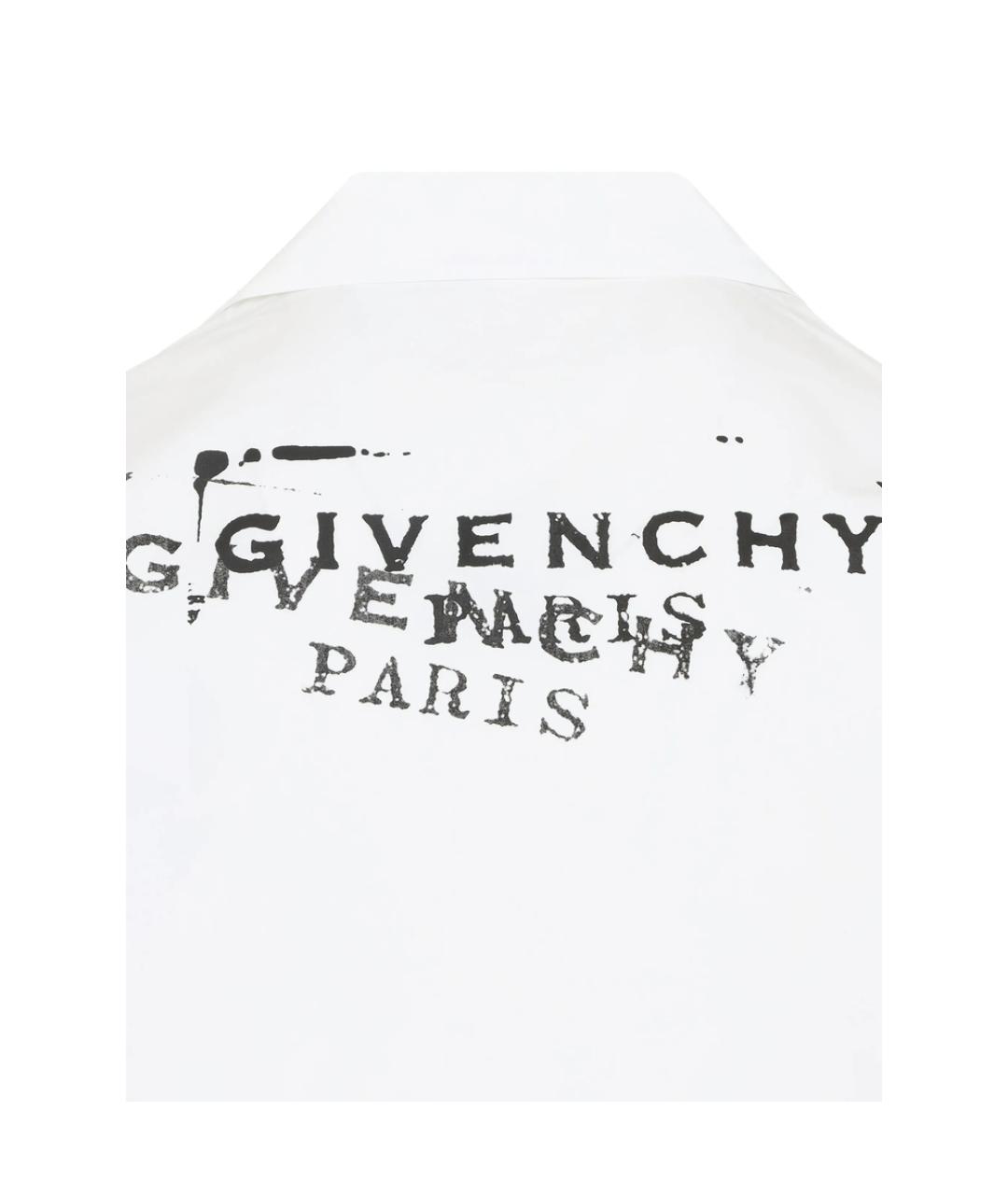 GIVENCHY Белая хлопковая классическая рубашка, фото 3