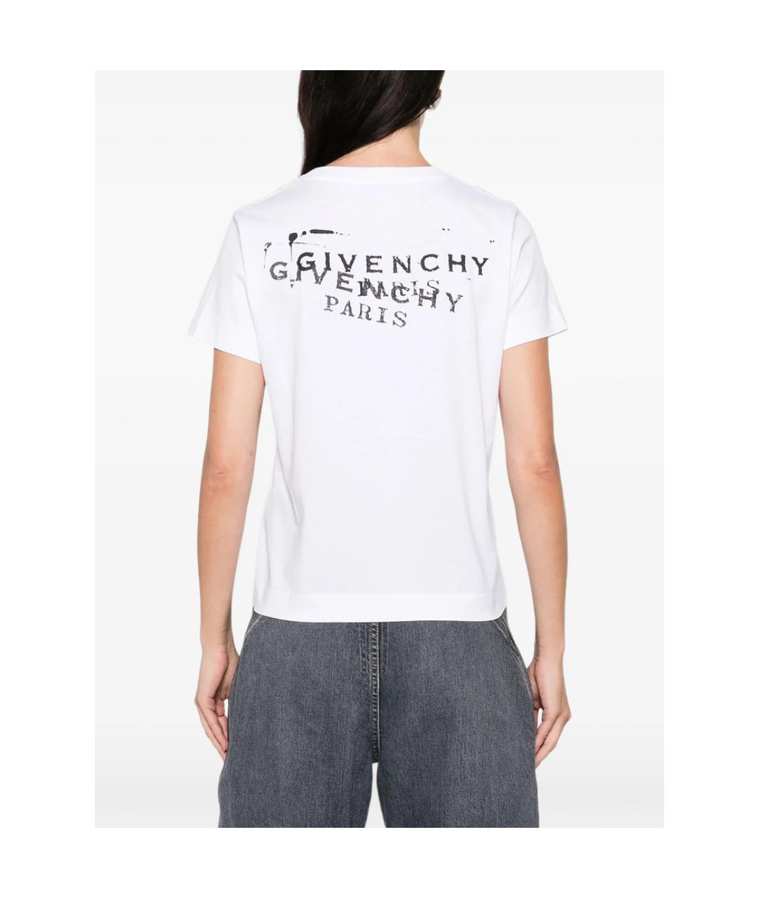 GIVENCHY Белая хлопковая футболка, фото 4