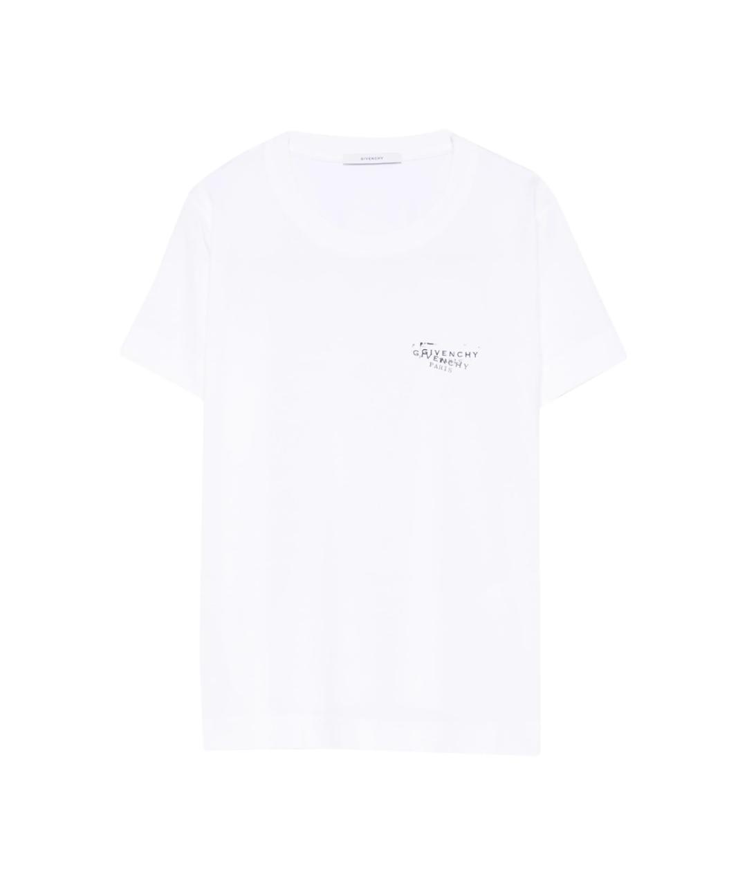 GIVENCHY Белая хлопковая футболка, фото 1
