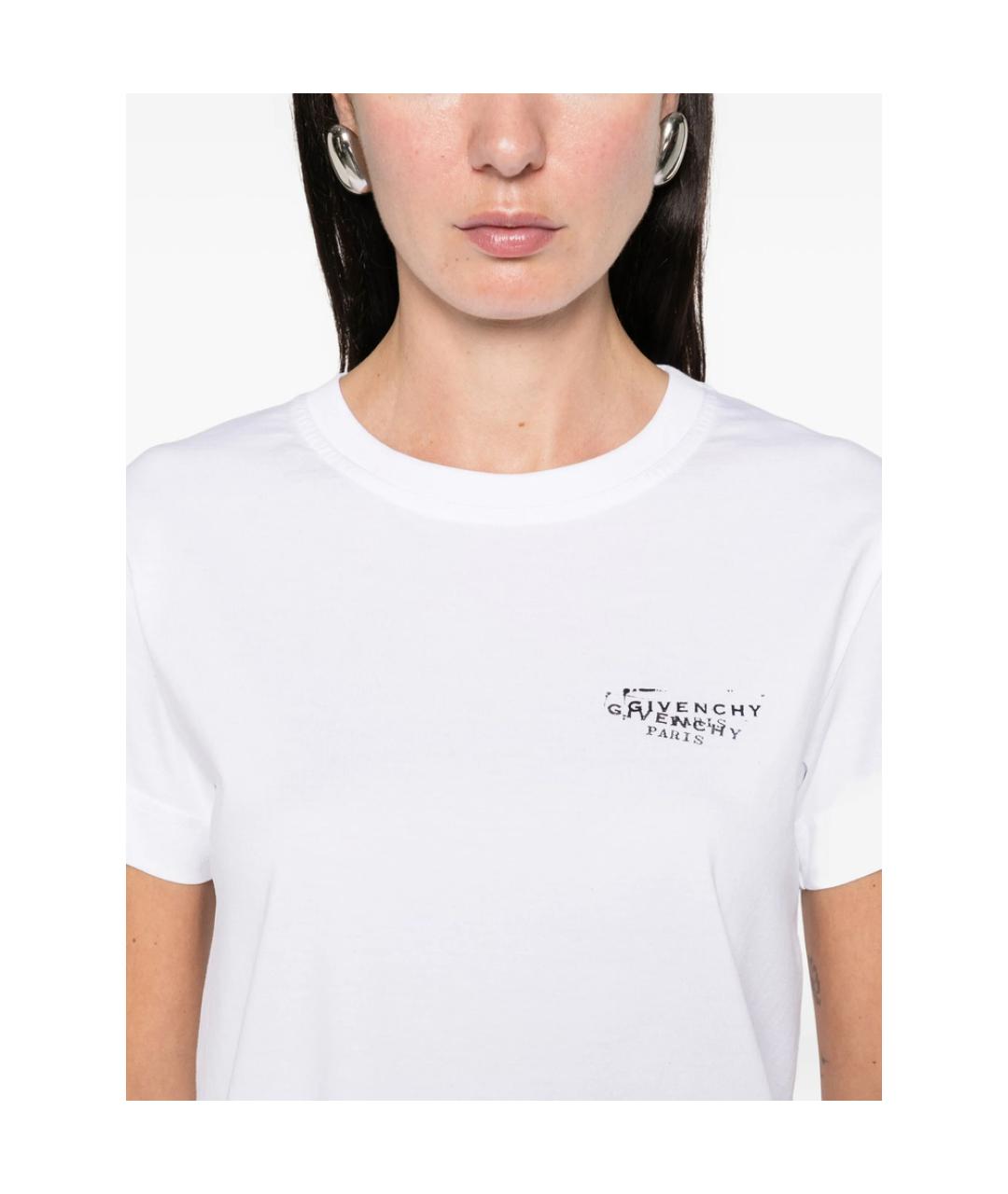 GIVENCHY Белая хлопковая футболка, фото 3
