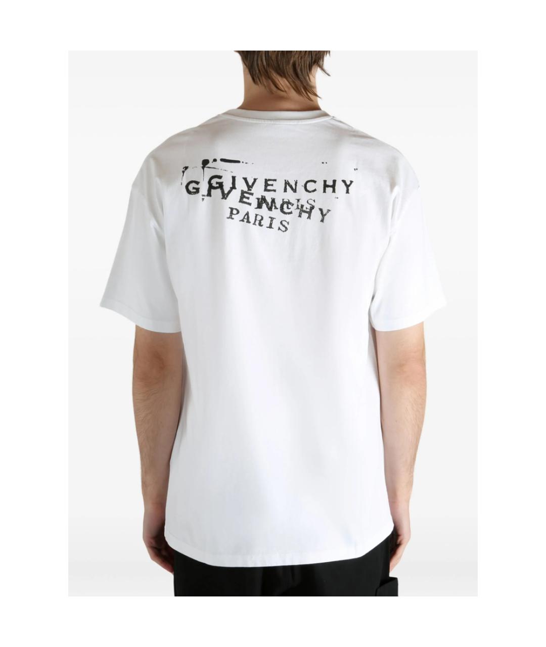 GIVENCHY Белая хлопковая футболка, фото 4
