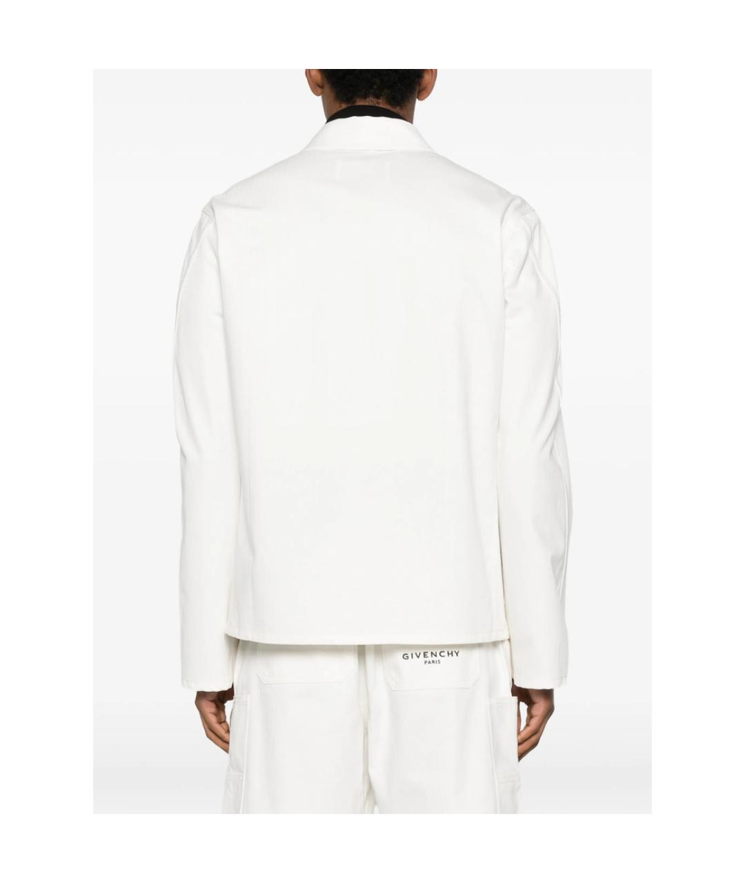 GIVENCHY Белая хлопковая куртка, фото 4