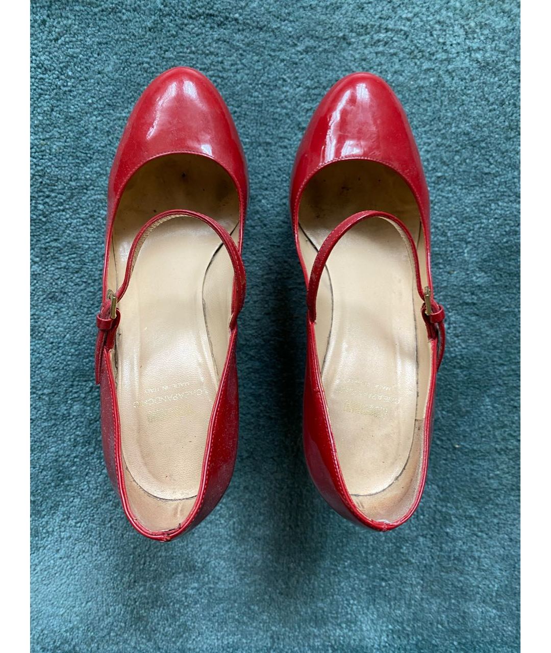MOSCHINO Красные туфли из лакированной кожи, фото 3