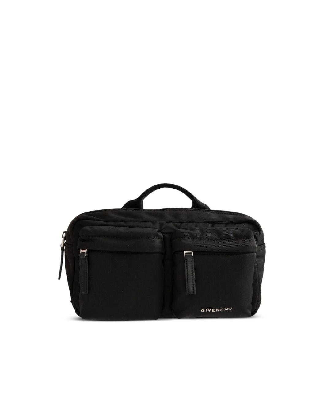GIVENCHY Черная синтетическая поясная сумка, фото 1