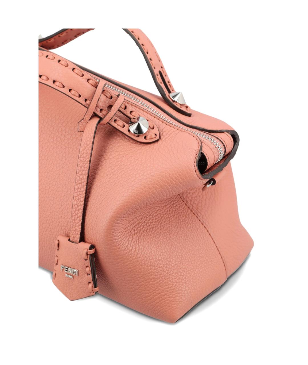 FENDI Розовая кожаная сумка через плечо, фото 4
