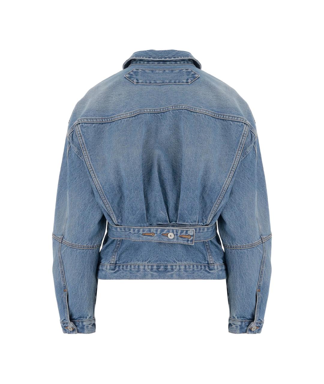 JACQUEMUS Голубая хлопковая куртка, фото 2